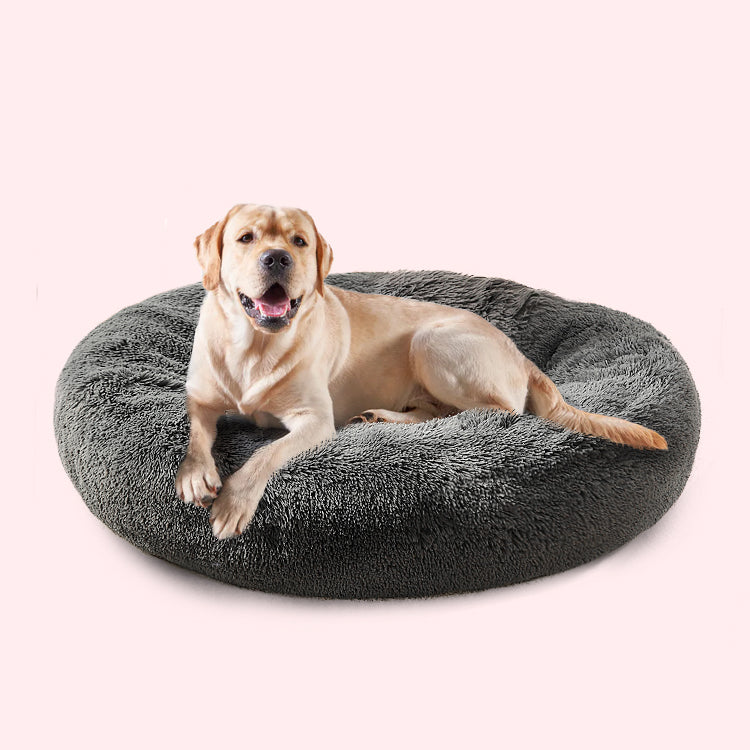 Topmart Deep Sleep Soothing Donut Shape Plush Pet Nest - 36"