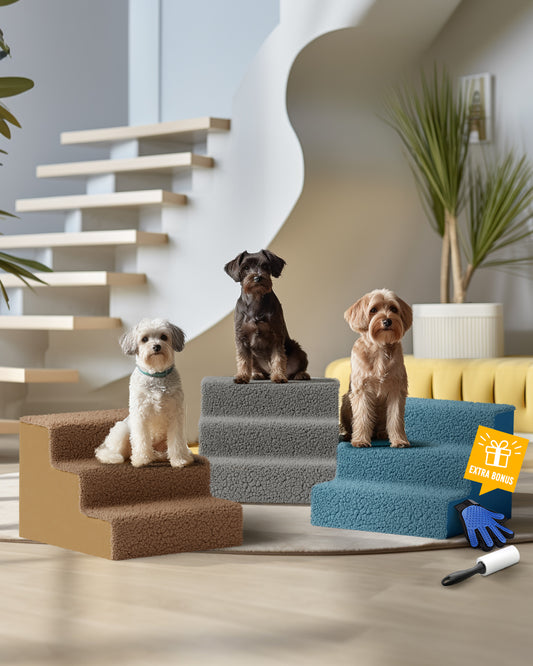 Three-story dog staircase (plastic material) - widened