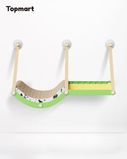 2-in-1 Large Cat Hammock - Fruity Green (44 lbs.) - TOPMART