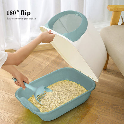 Foldable Cat Litter Box, Cat Toilet - TOPMART