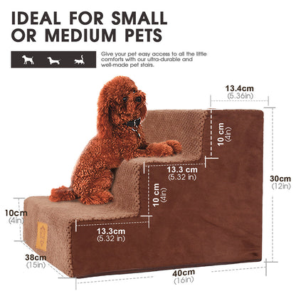 3-Layer Sponge Right Angle Pet Ladder/Dog Staircase