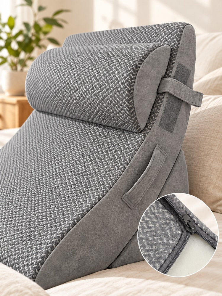 4-Pcs  Modular Wedge Pillow Set for Reading & Lounging
