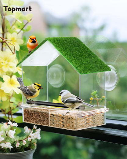 Topmart Outdoor Window Bird Feeder