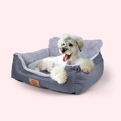 Topmart Small Dog Cat Car Seat, Pet Booster Seat Grey