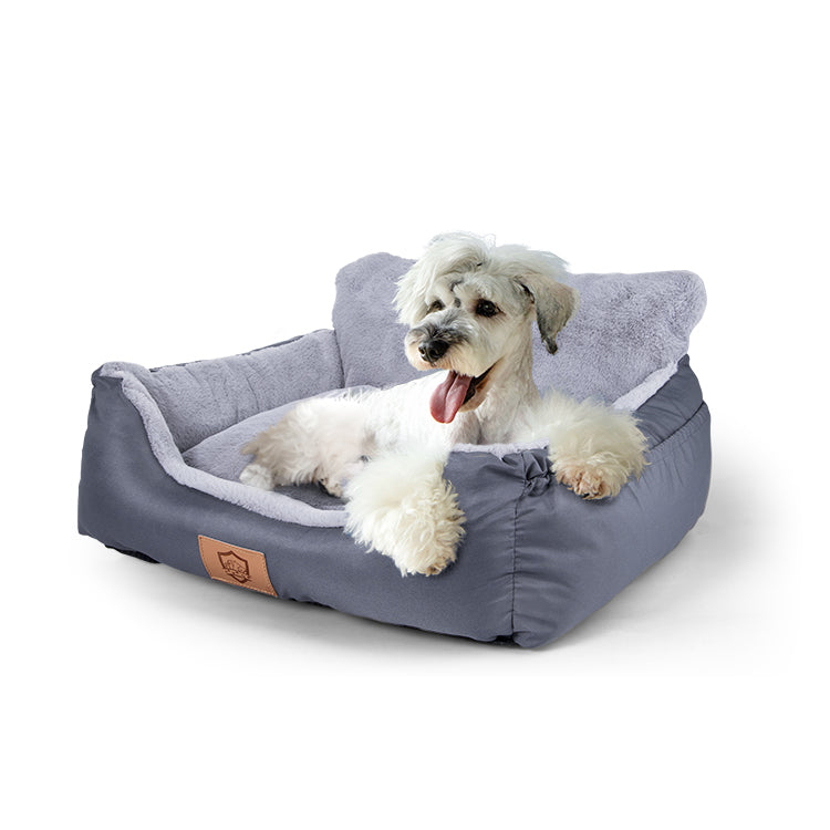 Topmart Small Dog Cat Car Seat, Pet Booster Seat Grey