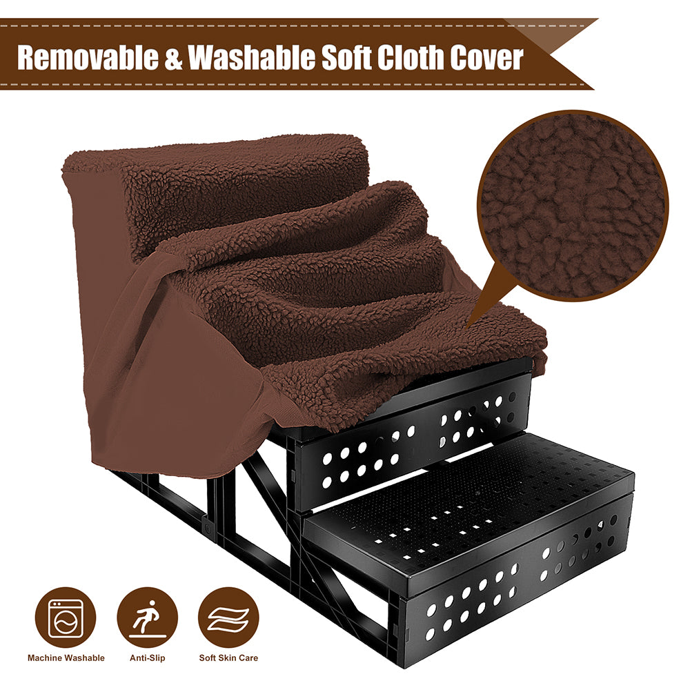 4-TIERS LIGHTWEIGHT PLASTIC PET STAIRS
